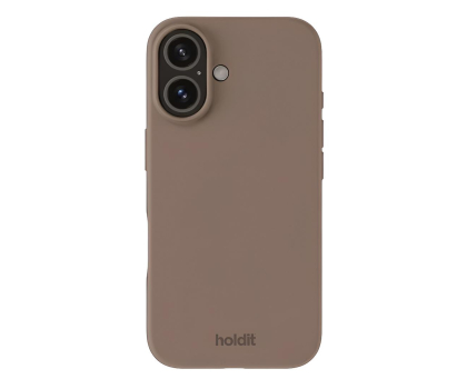 Etui do telefonów Holdit Silicone Case iPhone 16 Mocha Brown 16505